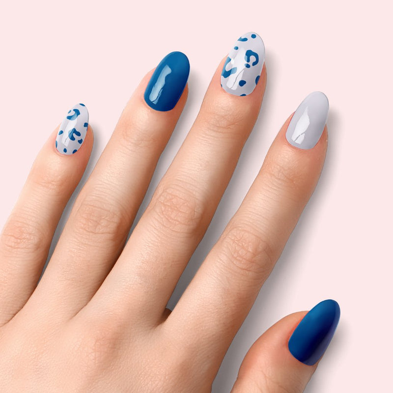 Resultado Manicura en casa con Blue Leopard - Acabado Natural