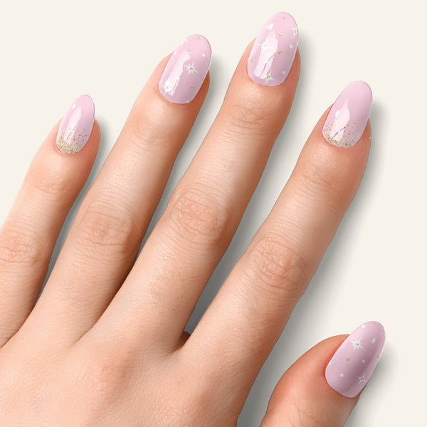 Star Dust - Láminas de uñas de gel semicuradas