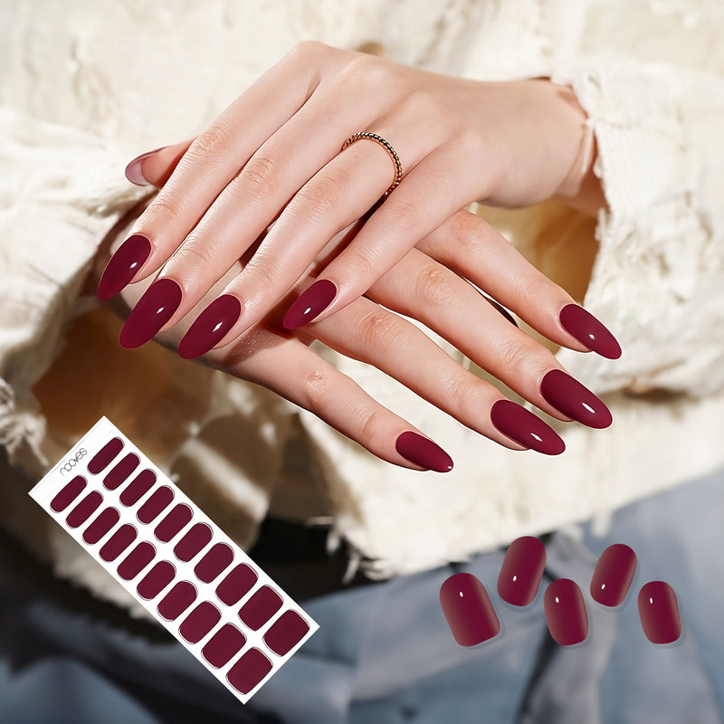 Diseño de uñas Pack Wine Nights – Pack de 2 láminas de uñas para manicura y pedicura - Veganas, Cruelty-Free y Hema-Free