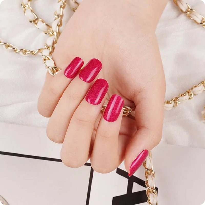 Láminas de Gel  - Ruby Glaze - Nooves Nails