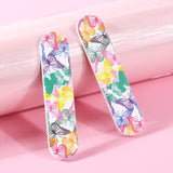 Pack of 5 Decorated Nail Files for Manicure and Pedicure - Double-sided use