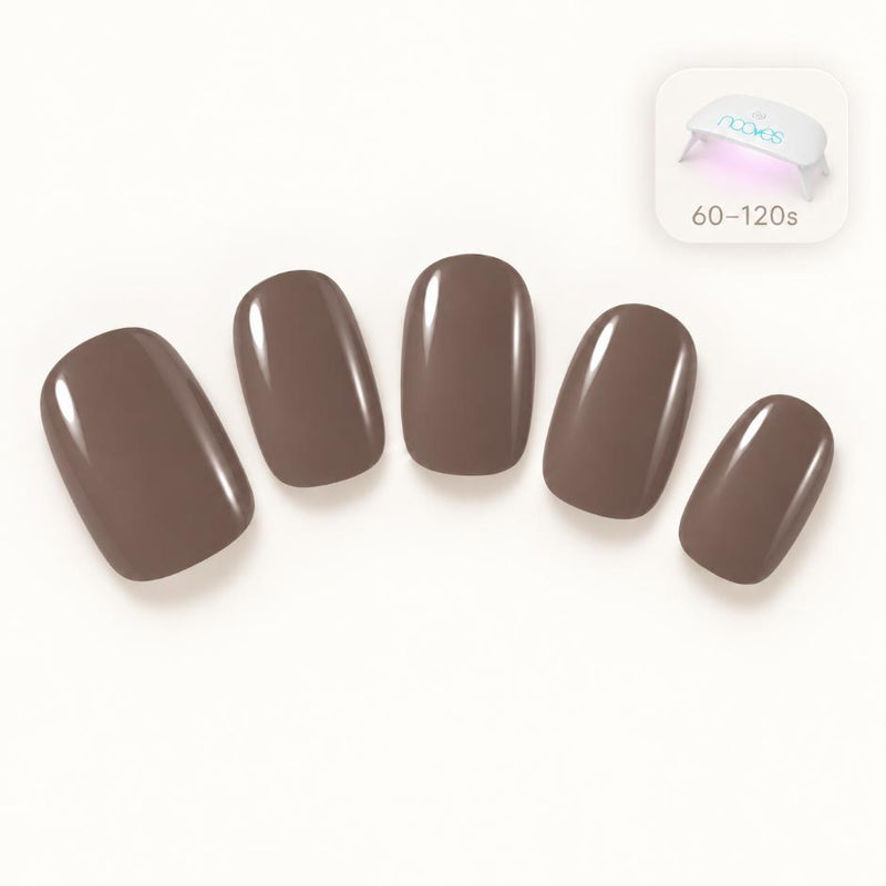 Láminas de Gel Semicuradas Moka Nude - Calidad Profesional Nooves