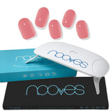 Pack Nooves Nails Folha de gel premium pré-curada Pink Designs + Lâmpada UV/LED 8W PORTÁTIL - Lâmpada secadora de unhas 8W