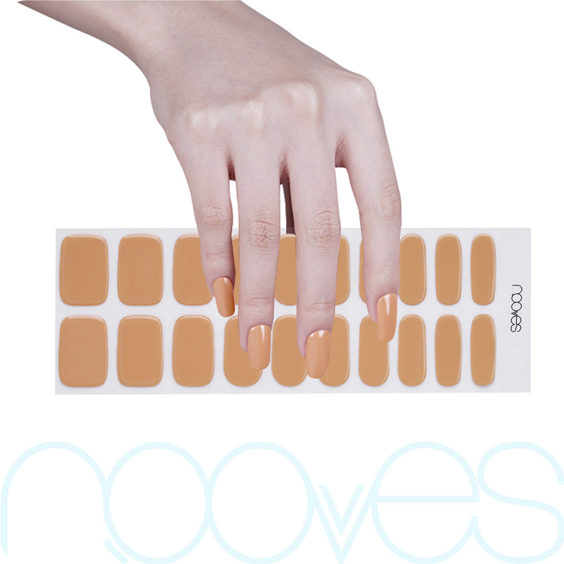 Kit de uñas de gel Folhas de Gel - Cru au Soleil - Nooves Nails  - Fácil aplicación sin torno