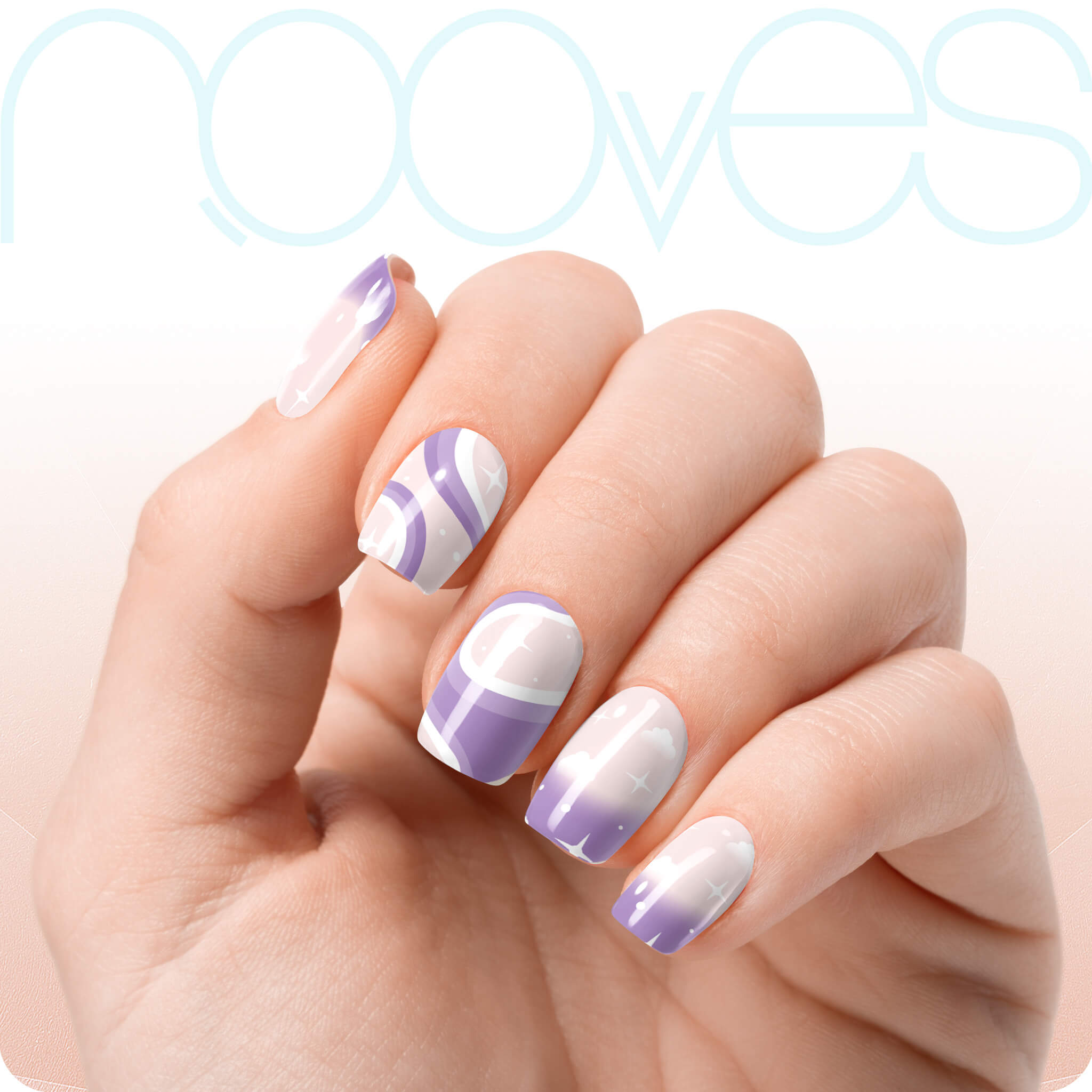 Láminas de Gel - Indigo Rains - Nooves Nails