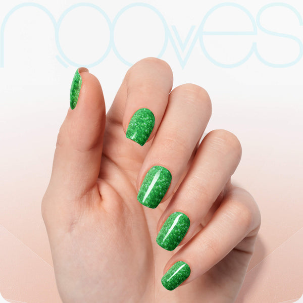 Gel Sheets - Jade Glitter - Nooves Nails