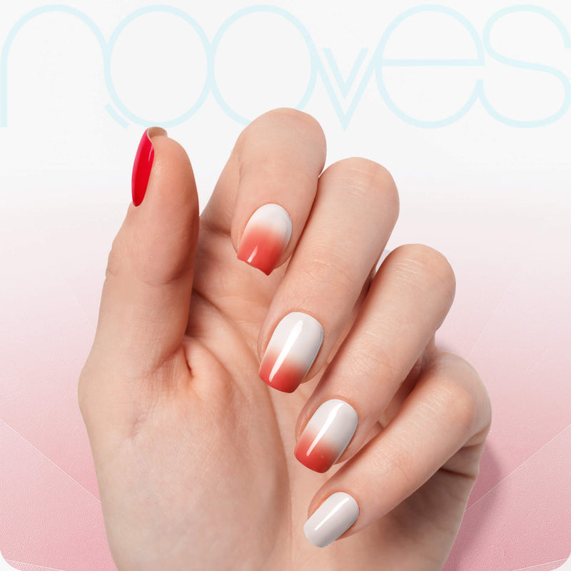 Láminas de Gel - Cherry Blossom -  ¡Cambian de color!  - Nooves Nails