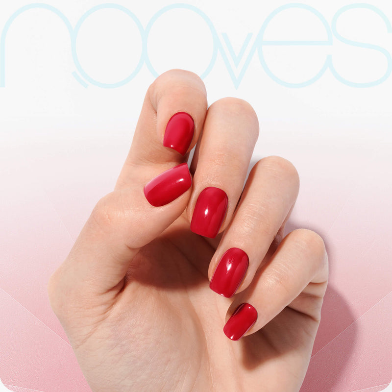 Gel Sheets - Crimson Red - Nooves Nails 