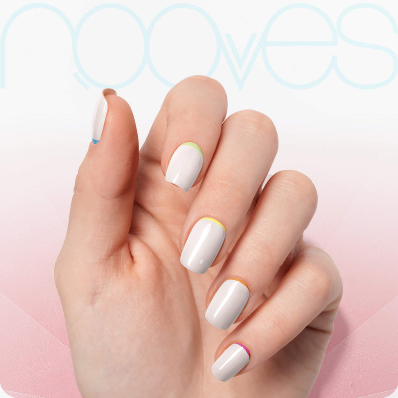 Resultado Manicura en casa con Folhas de Gel - Sweet Petals - Nooves Nails  - Acabado Natural