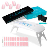 Pack Lámina de uñas de gel Premium precurado Nooves Nails Diseños Rosas + Lámpara uñas UV/LED PORTÁTIL 8w